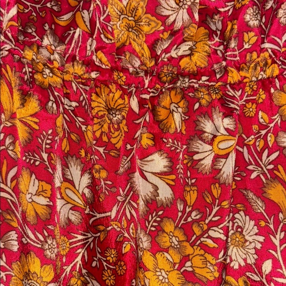 Bohemian Floral Maxi Dress in Red and Orange - Picture 9 of 14